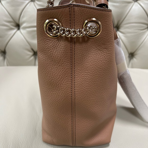 Brand new Gucci Soho Leather Beige Chain Shoulder Bag - Picture 5 of 11